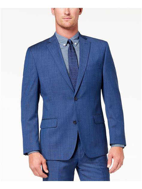 michael kors men's navy blazer buttons|Michael Kors Mens Wool Business Two.